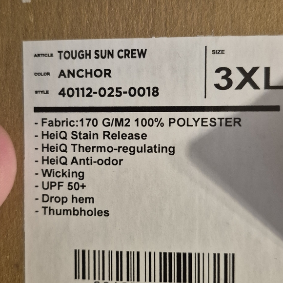 Men's Long Sleeve Gray Shirt - Picture 2 of 2